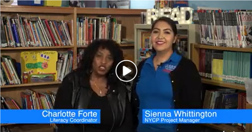 Sienna Whittington (Project Manager)& Chalotte Forte (Literacy Coord.)